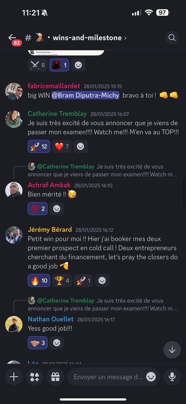 Examen réussi et premiers rendez-vous en appel à froid
